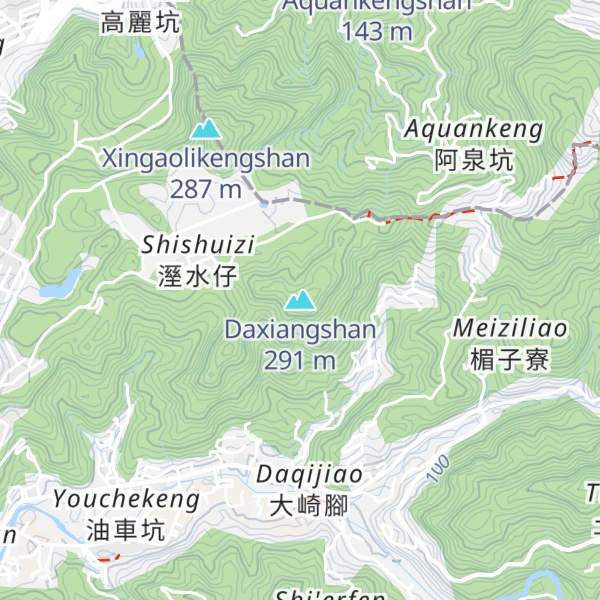 Map of Daxiangshan