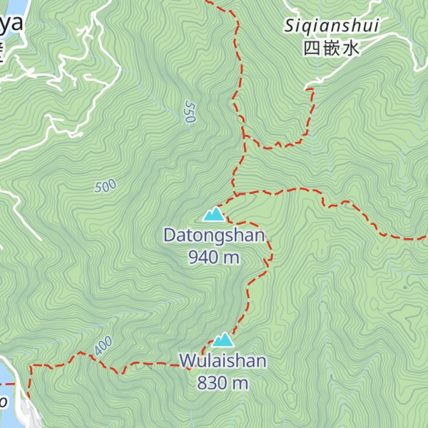 Map of Datongshan