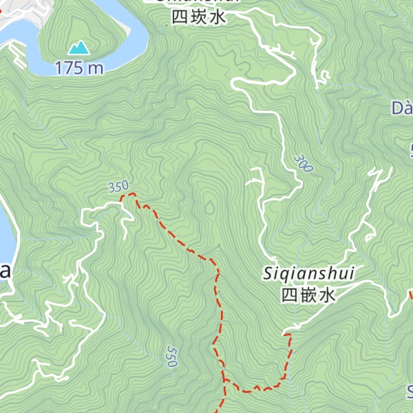 Map of Sikanshuishan