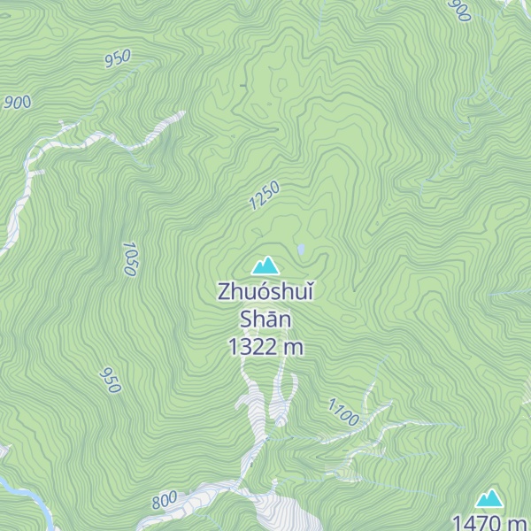 Map of Zhuóshuǐ Shān