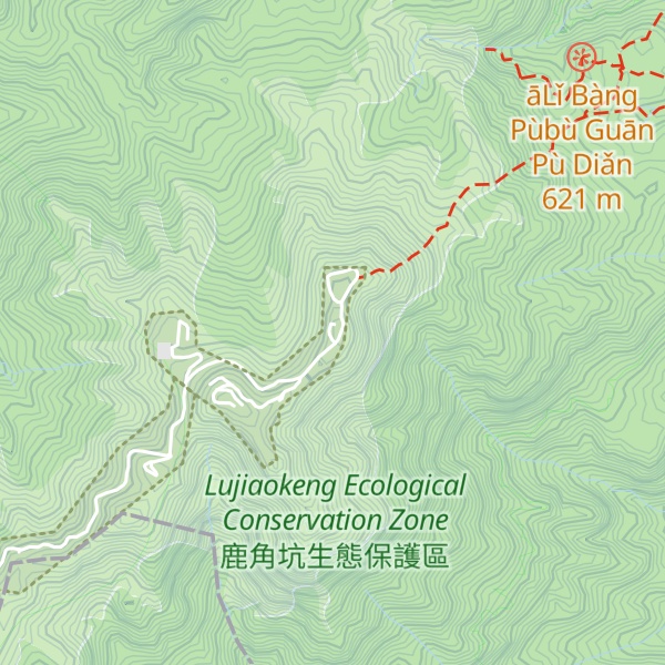 Map of Mt. Zhuzi North Peak