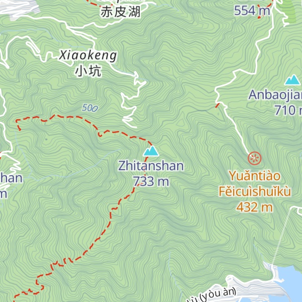 Map of Zhitanshan