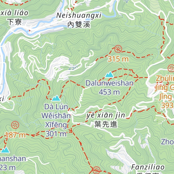 Map of Xianzuotaishan