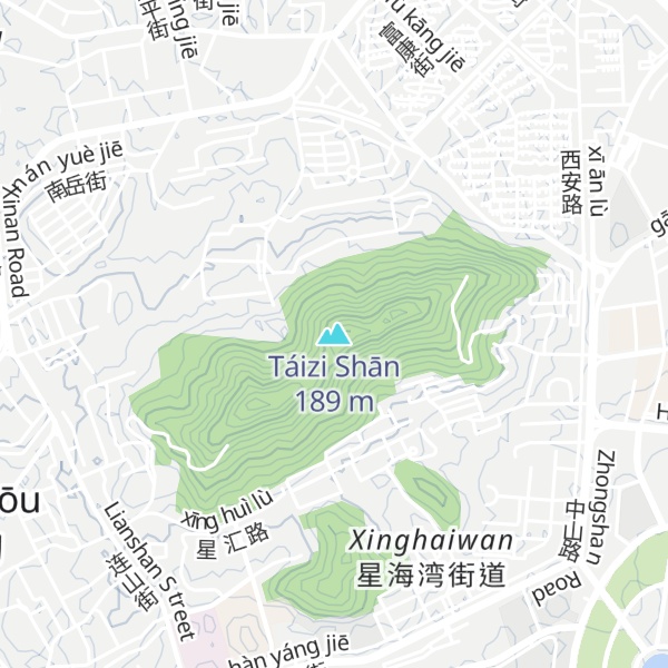 Map of Táizi Shān