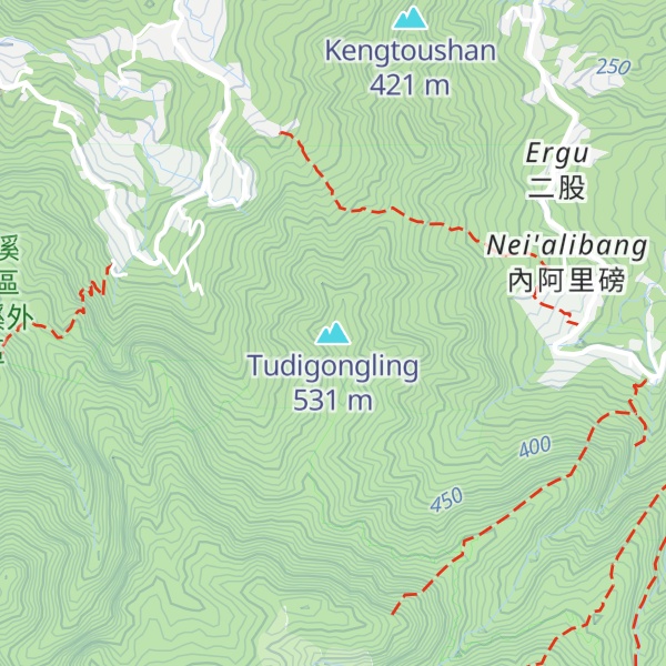 Map of Tudigongling
