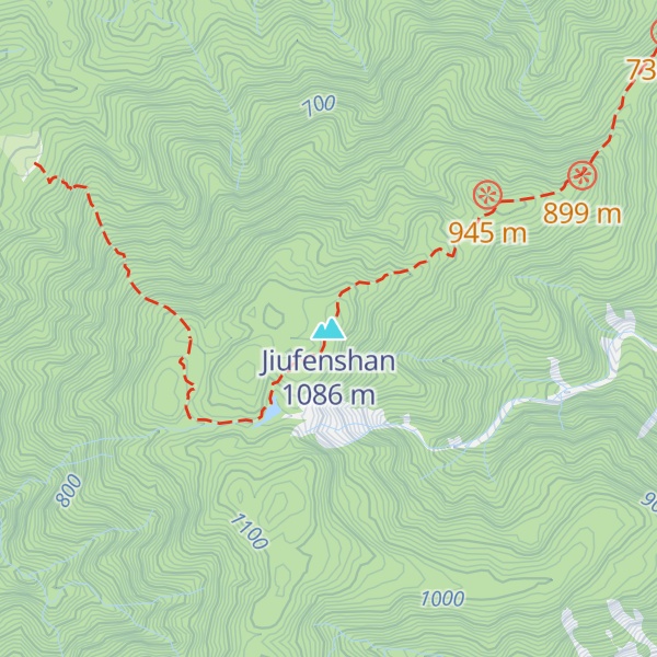 Map of Jiufenshan