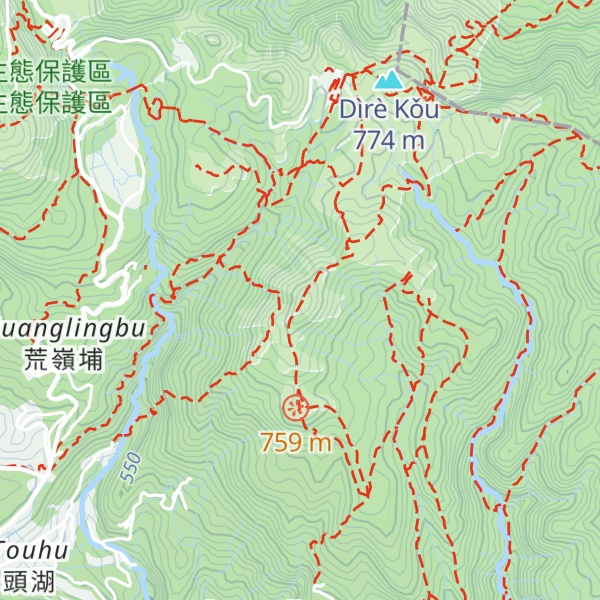 Map of Zhugaoshan