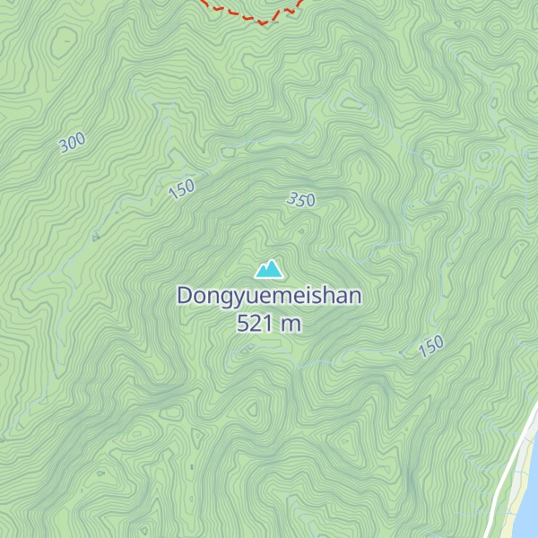 Map of Dongyuemeishan