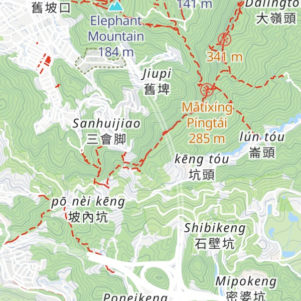 Map of Jiantoushan