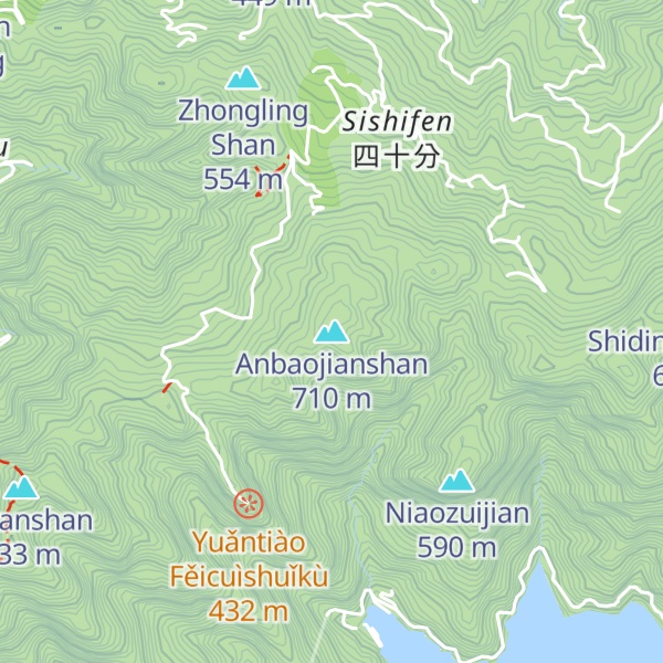 Map of Anbaojianshan