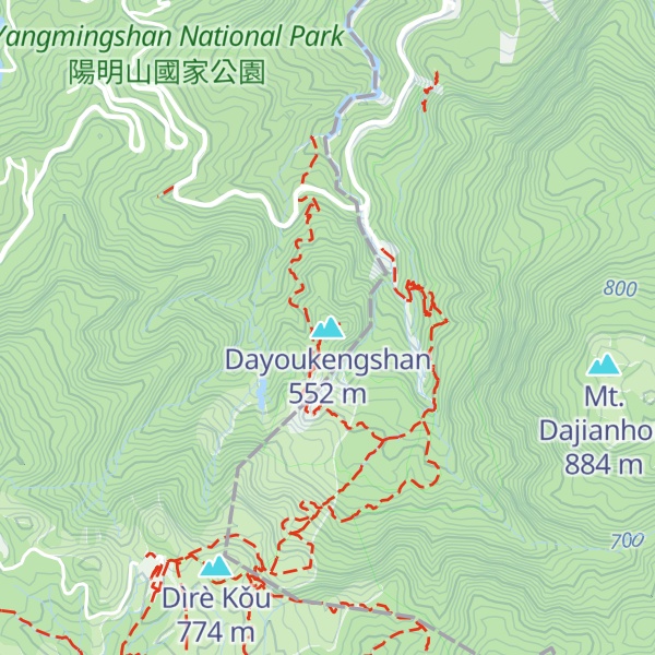 Map of Dayoukengshan