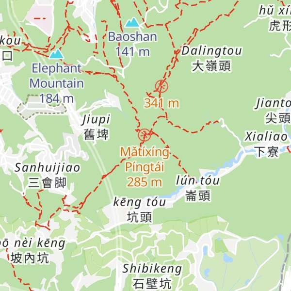 Map of Muzhishan