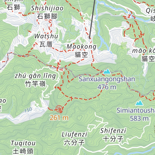 Map of Ejiaogeshan