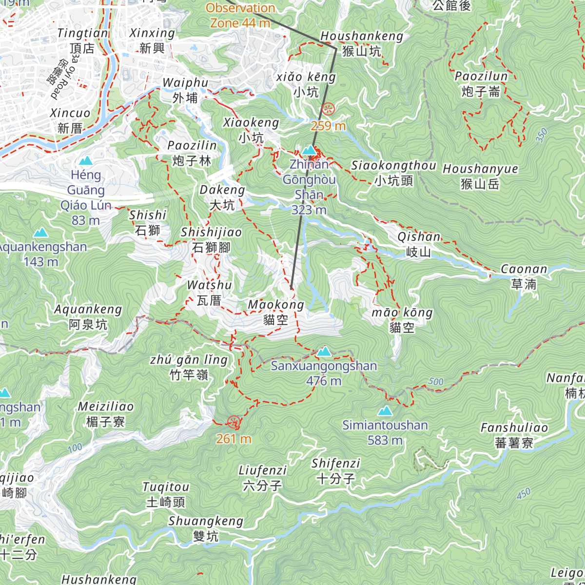 Maokong Gondola Maokong Station's Visitor Center map