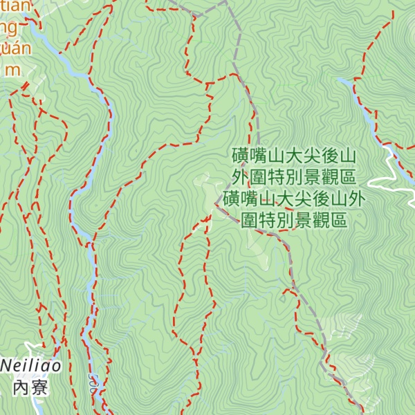 Map of Mt. Beiwuzhi