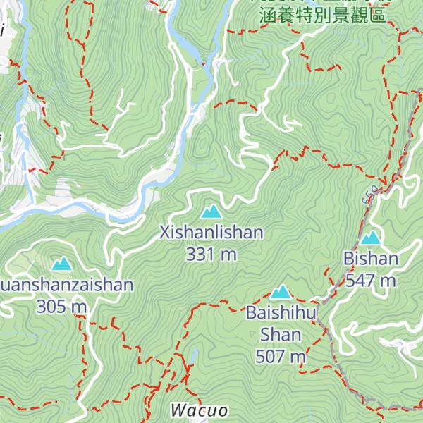 Map of Xishanlishan