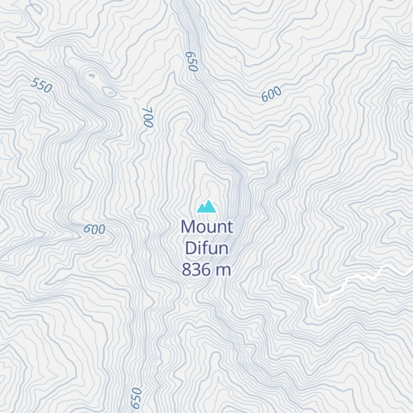 Map of Mount Difun