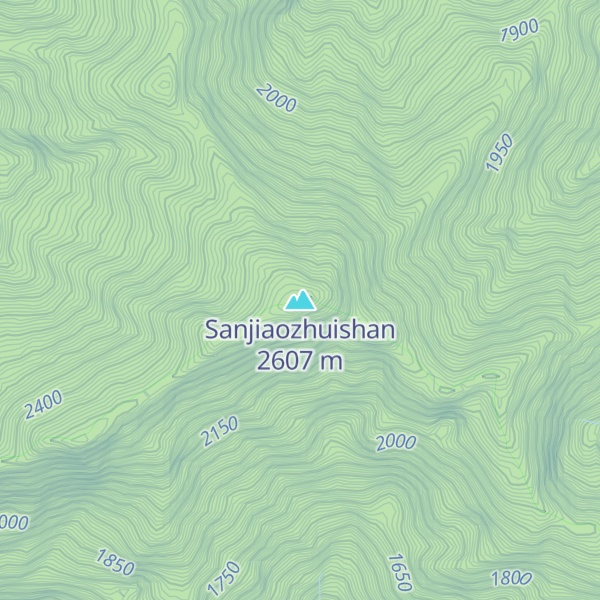 Map of Sanjiaozhuishan
