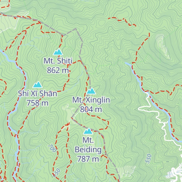 Map of Mt. Xinglin