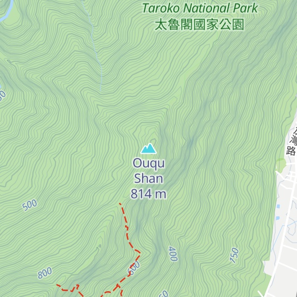 Map of Ouqu Shan