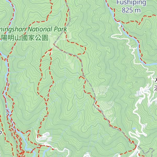 Map of Mt. Ding Southwest Peak