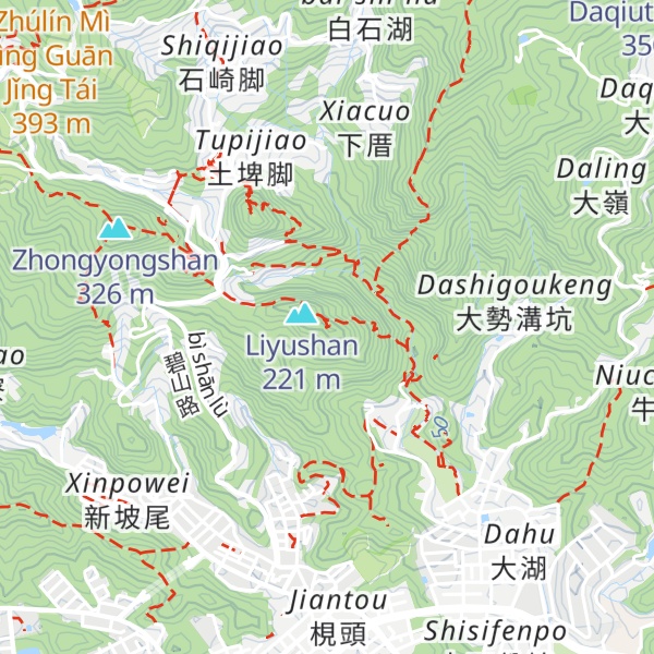 Map of Liyushandongfeng