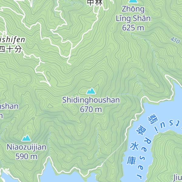Map of Shidinghoushan