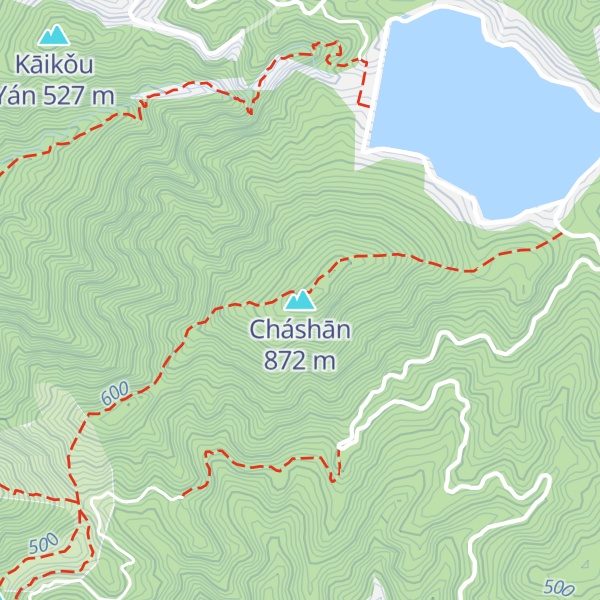 Map of Cháshān