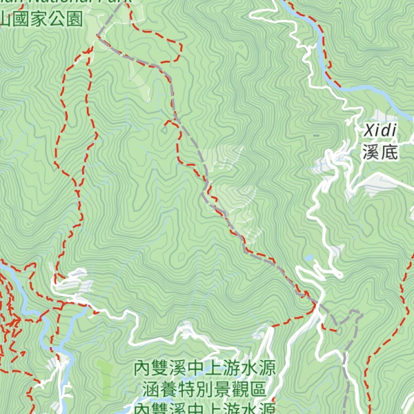 Map of Mt. Dingshanxi