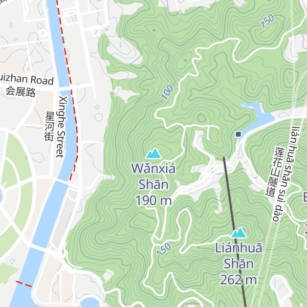 Map of Wǎnxiá Shān