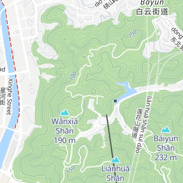 Map of Yíngkè Shān