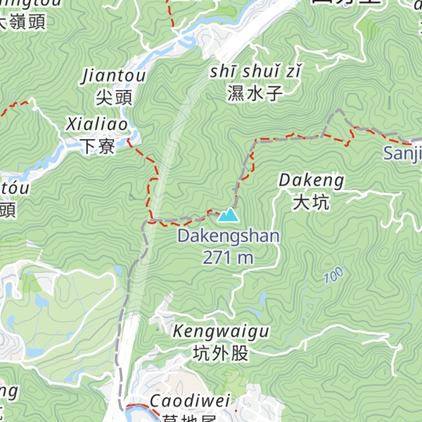 Map of Dà Kēng Shānxī Fēng