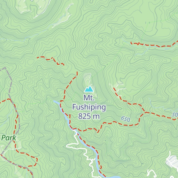 Map of Mt. Fushiping
