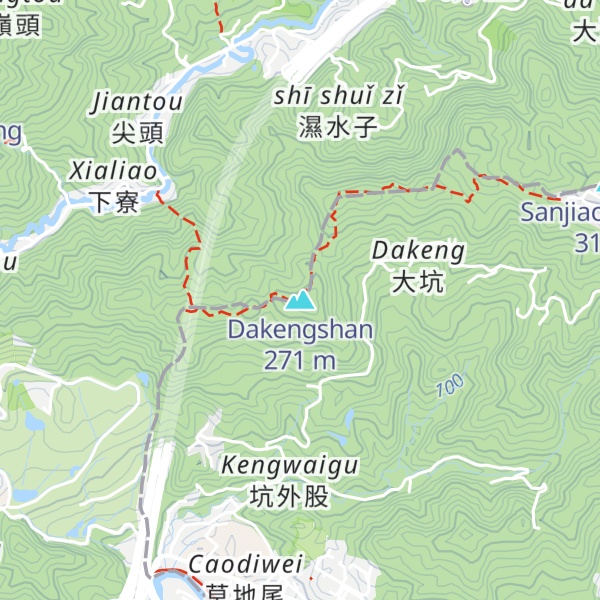 Map of Dakengshan