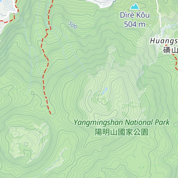 Map of Mt. Huangzui North Peak