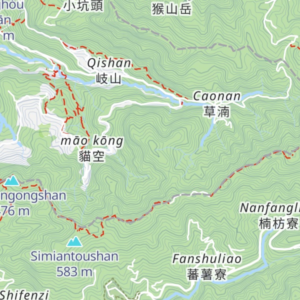 Map of Maokongyuanshan