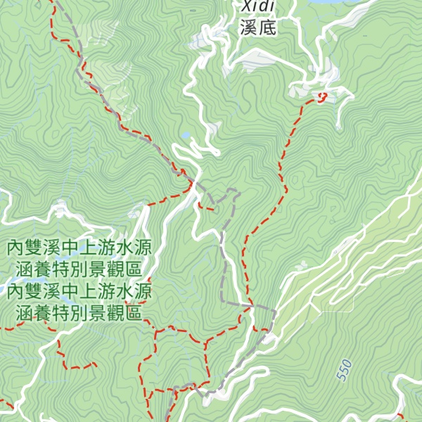 Map of Neishuangxishan