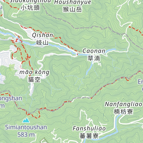 Map of Maokongyuanshandongbeifeng