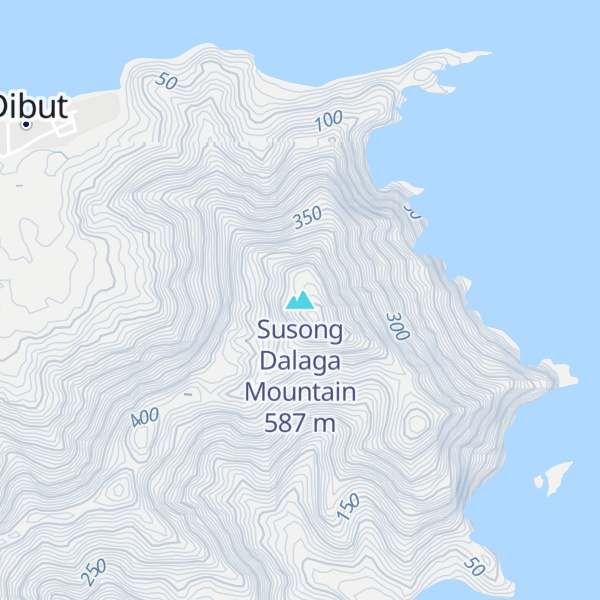 Map of Susong Dalaga Mountain