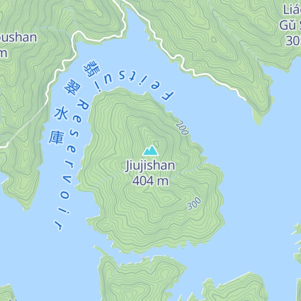 Map of Jiujishan