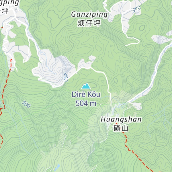 Map of Dìrè Kǒu