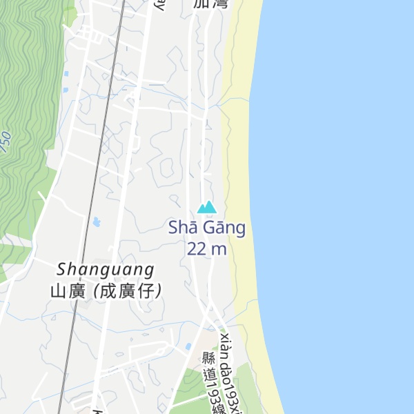 Map of Shā Gāng