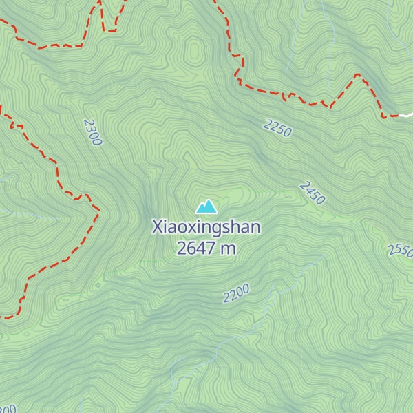 Map of Xiaoxingshan