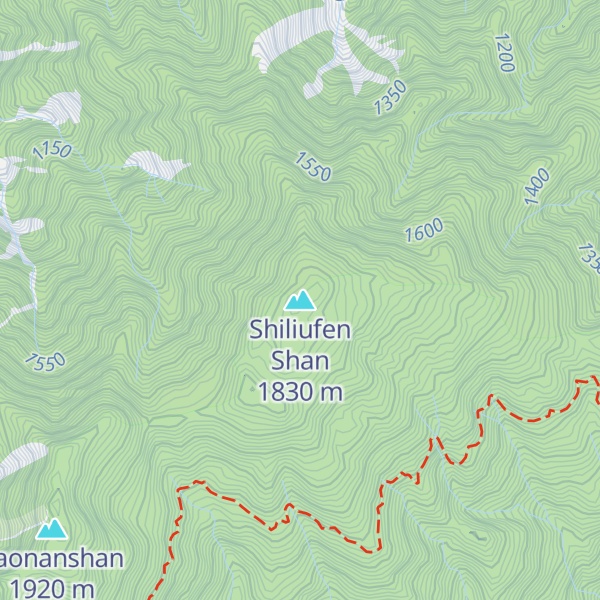 Map of Shiliufen Shan