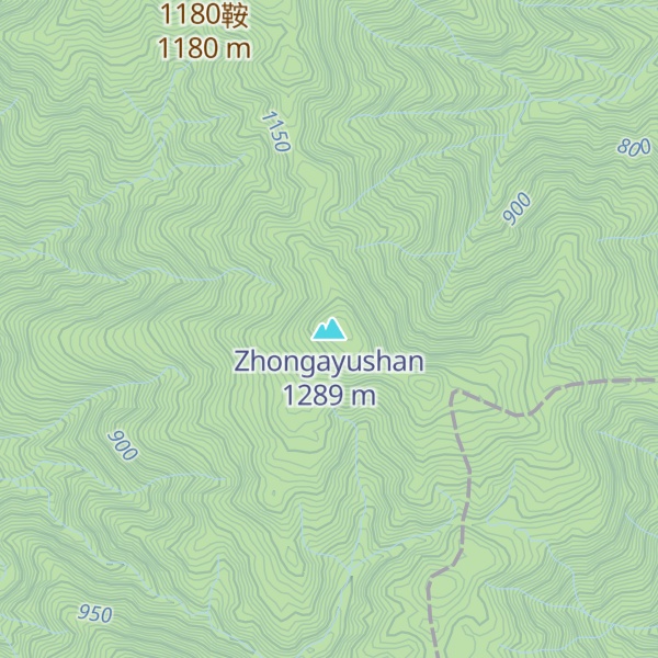 Map of Zhongayushan