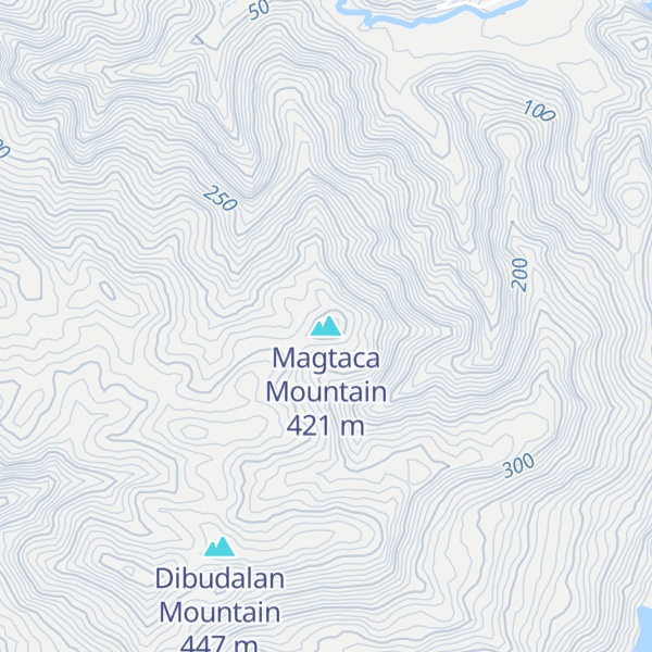 Map of Magtaca Mountain
