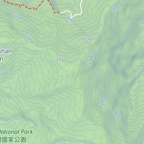 Map of Xiaoxing Shan Dongfeng