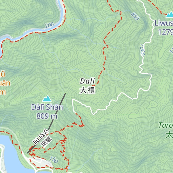 Map of Dàlǐ Bǎihé Wū