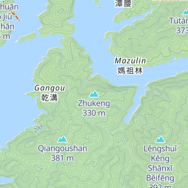 Map of Zhukeng