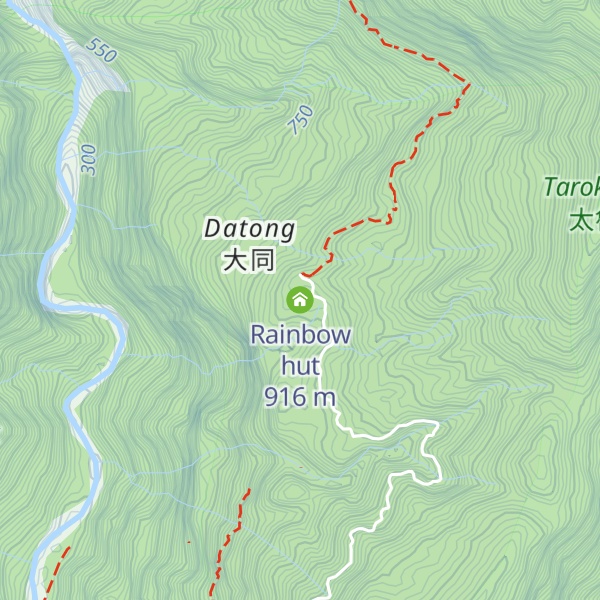 Map of Rainbow hut